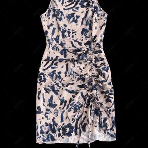 Zaful Blue and White Patterned Dress